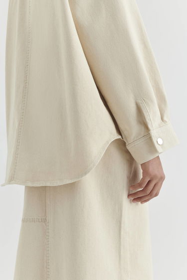 Skjorte AXEL ARIGATO Glaze Oversized Shirt Beige | A2161001, 6