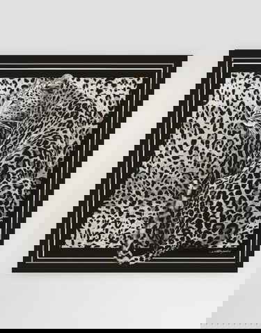 Tørklæde Dolce & Gabbana Leopard Silk Twill Foulard Flerfarvet | FN090RGDCUVHI5LD, 2