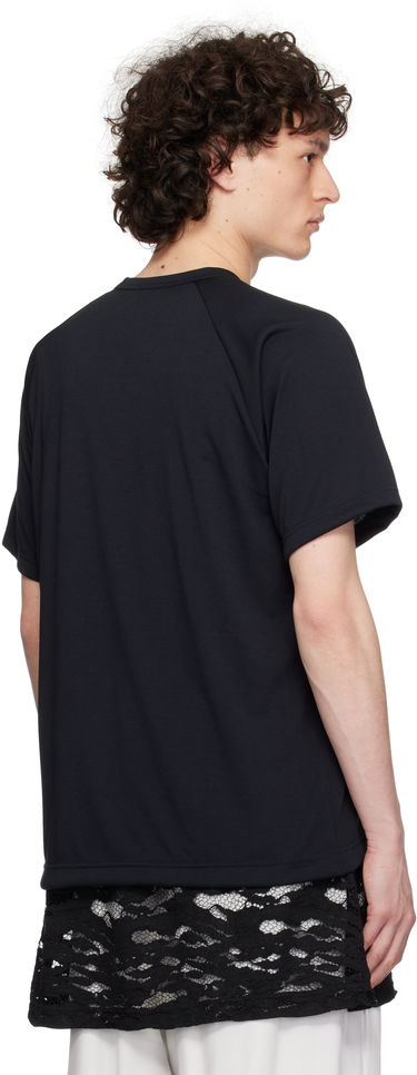 T-shirt Comme des Garçons Comme des Garçons Homme Plus Pocket Jersey T-Shirt with Lace Trim Sort | PO-T017-051, 2
