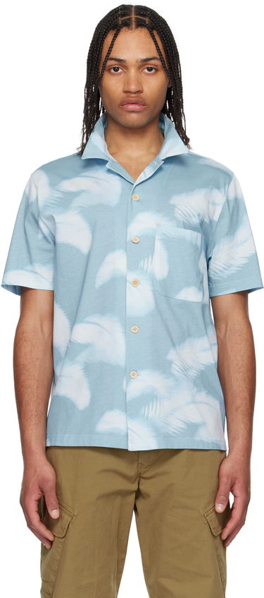Skjorte Paul Smith PS Paul Smith Casual Short Sleeve Shirt Blå | M2R-236X-P22324-40, 0