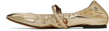 Sneakers og sko LANVIN Mary Jane Ballerina Flats Metalisk | FW-BAMB05-CRCA-H24, 2