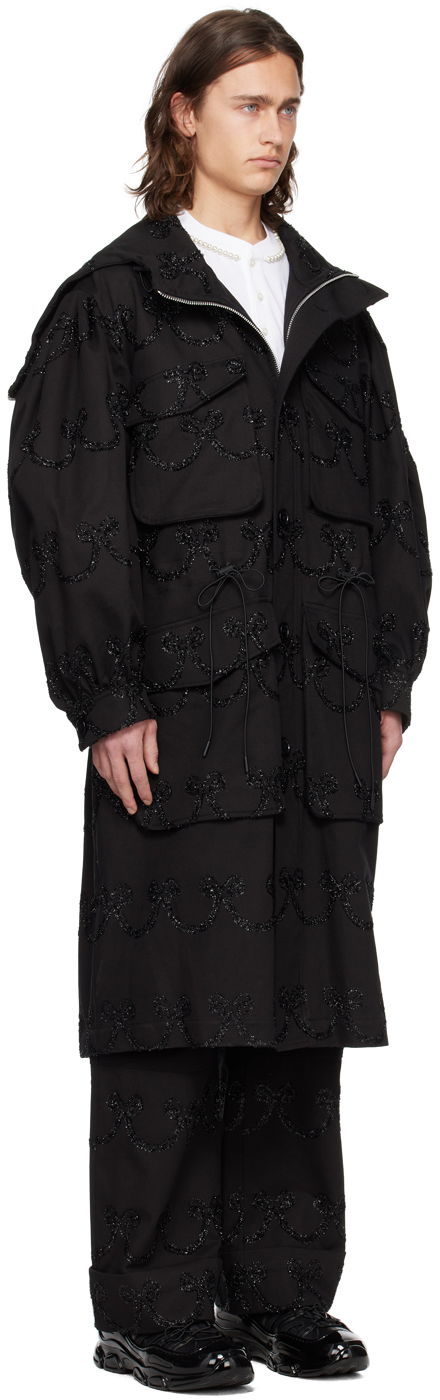 Frakker Simone Rocha Simone Rocha Embroidered Denim Coat Sort | 2048 1062, 1
