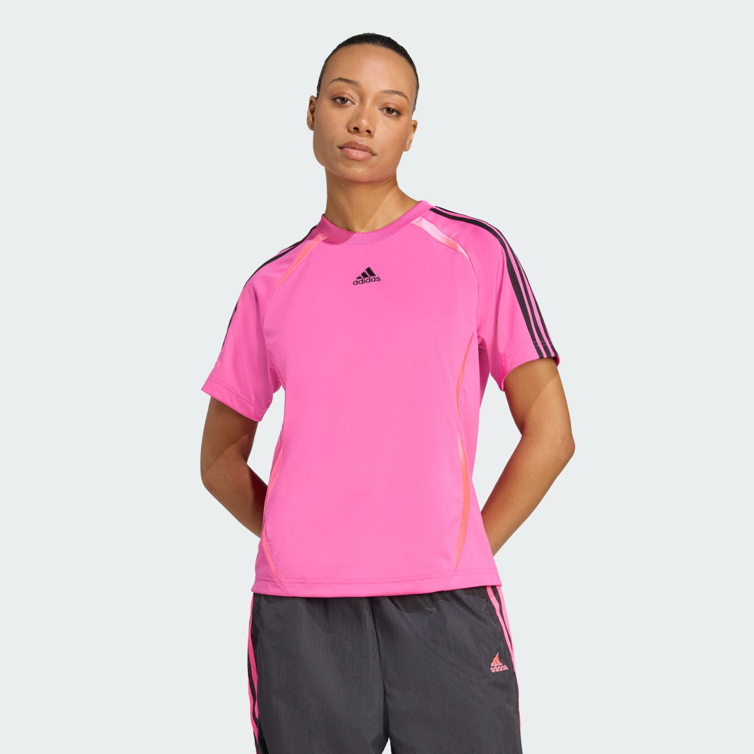 T-shirt adidas Performance Adicolor Teamgeist Loose Fit T-Shirt Lyserød | JZ8271, 0