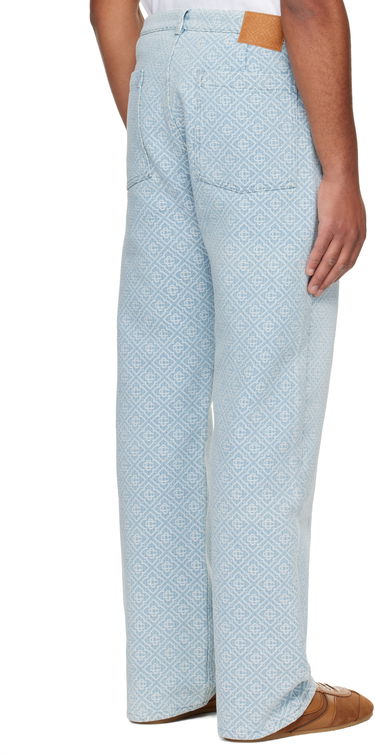 Jeans Casablanca Casablanca Relaxed Monogram Jeans Blå | MPF25-TR-331-01, 2