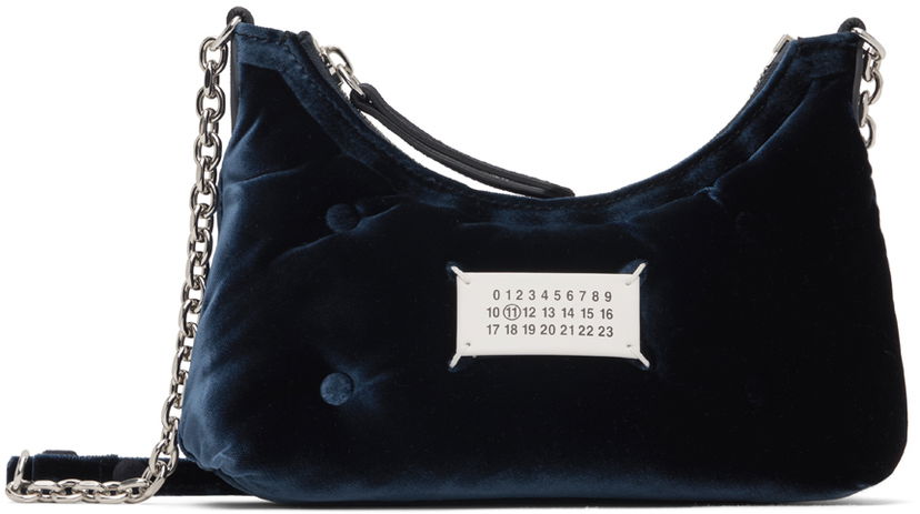 Skuldertaske Maison Margiela Glam Slam Micro Bag Mørkeblå | SB1WG0021 P6426