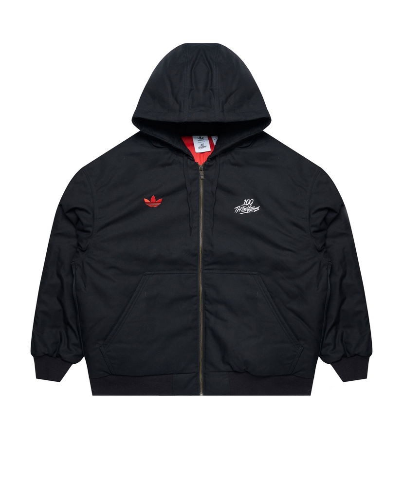 Sweatshirt adidas Originals 100 Thieves x Black Hooded Jacket Sort | JP0817