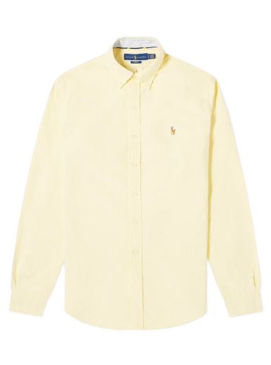 Skjorte Polo by Ralph Lauren Slim Fit Button Down Oxford Gul | 710792161004