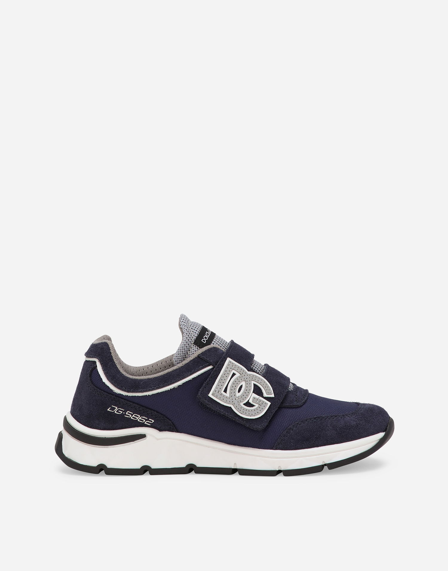 Sneakers og sko Dolce & Gabbana DG Running Low-Top Mesh Split Leather Blå | DA5187AA9548S555, 0