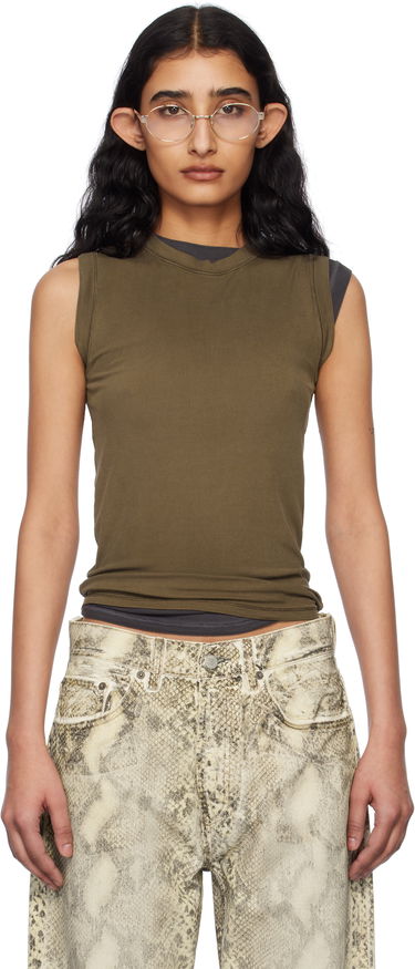 Tanktop Acne Studios Acne Studios Ribbed Tank Top Grøn | AL0437-, 0