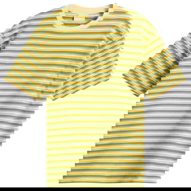 T-shirt Drôle de Monsieur Drôle de Monsieur Striped T-Shirt, Size Large Gul | G-TS245-CO203-MS, 0