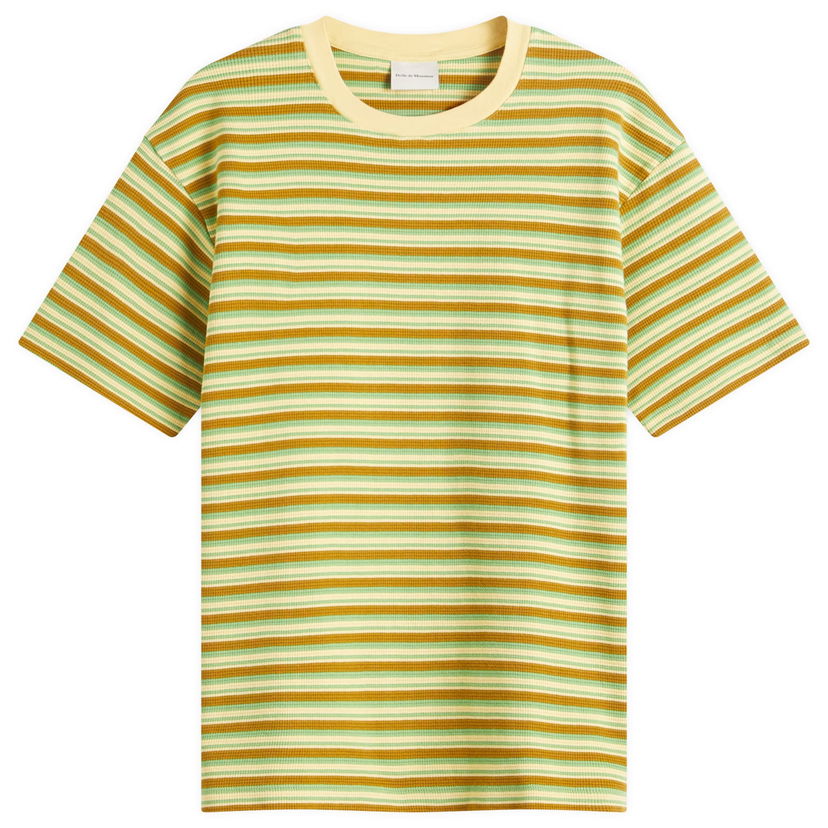 T-shirt Drôle de Monsieur Drôle de Monsieur Striped T-Shirt, Size Large Gul | G-TS245-CO203-MS