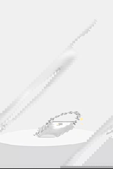 Håndtaske GANNI Mini Bou Bag Metalisk | A6595, 4