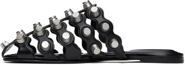 Sneakers og sko Alexander Wang Alexander Wang Rexa Cage Slide Sandals Sort | 30125M014, 2