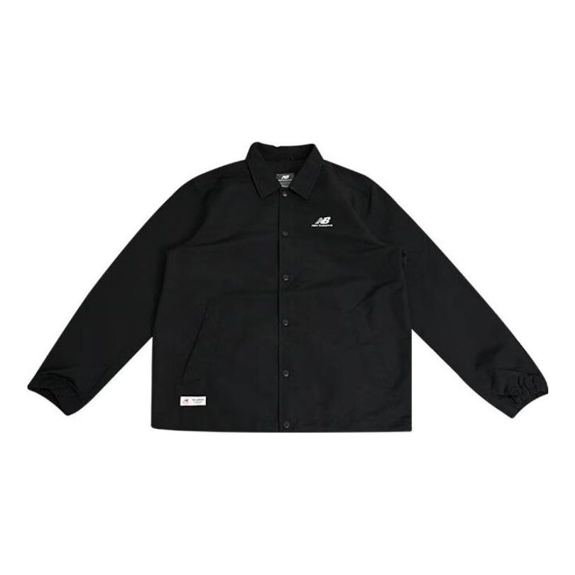 Vindjakke New Balance Coach Jacket Sort | 5AD38111-BK