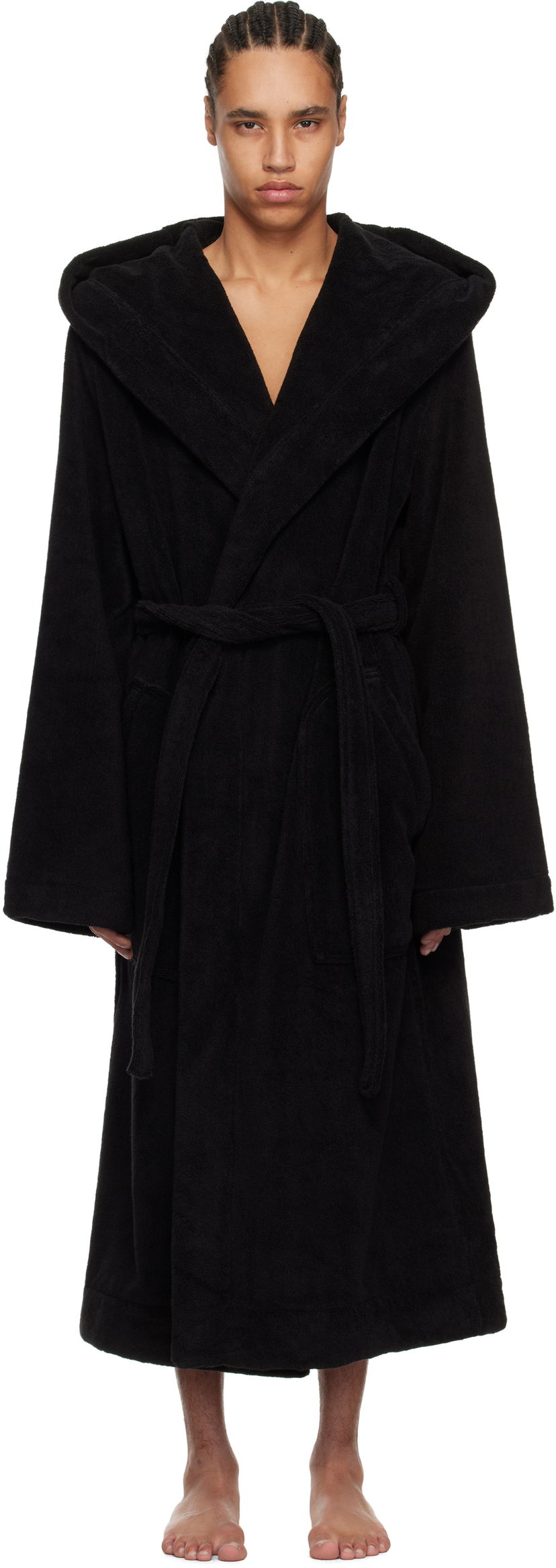 Pyjamas Rick Owens Rick Owens Beach Hooded Bathrobe Sort | RH0000002 SPO1
