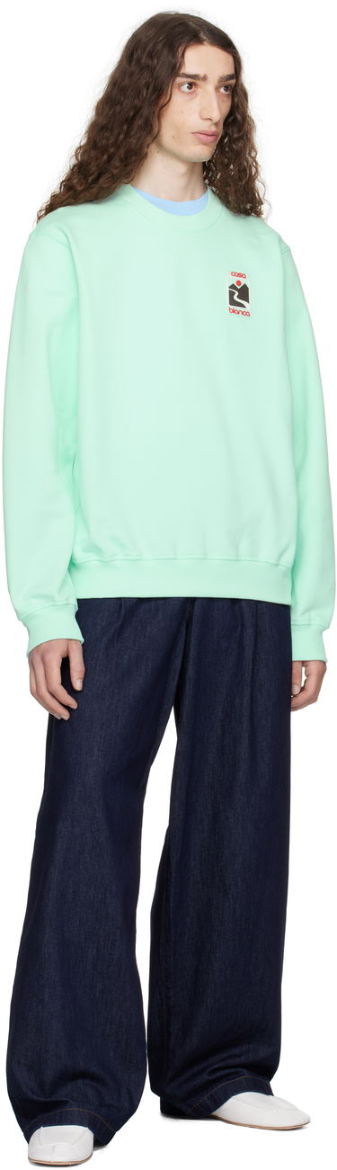 Sweatshirt Casablanca Casablanca Sunset Valley Sweatshirt Grøn | MPF25-JTP-293-04, 3