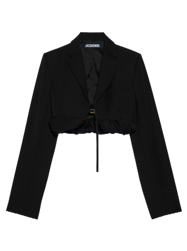 Crop top Jacquemus La Veste Croissant Sort | 233JA035-1333-990