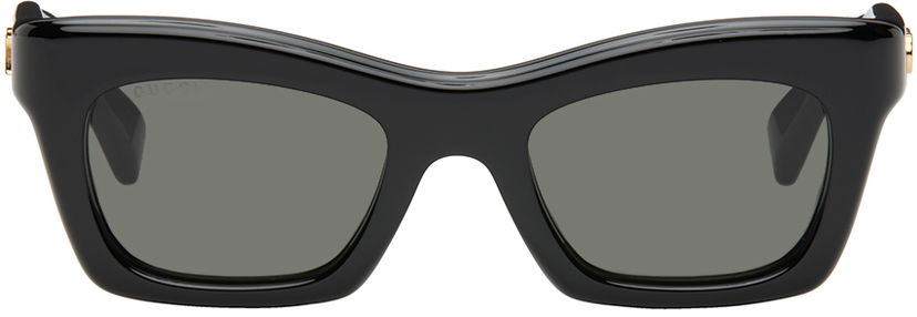 Solbriller Gucci Black Rectangular Sunglasses Sort | GG1773S-001