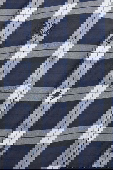 Skjorte Fred Perry Fred Perry Checked Regular Fit Shirt Mørkeblå | M1742, 3