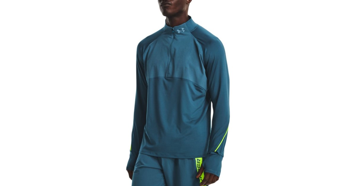 Sweatshirt Under Armour Qualifier Run 2.0 1/2 Zip Top Mørkeblå | 1365662-414, 1
