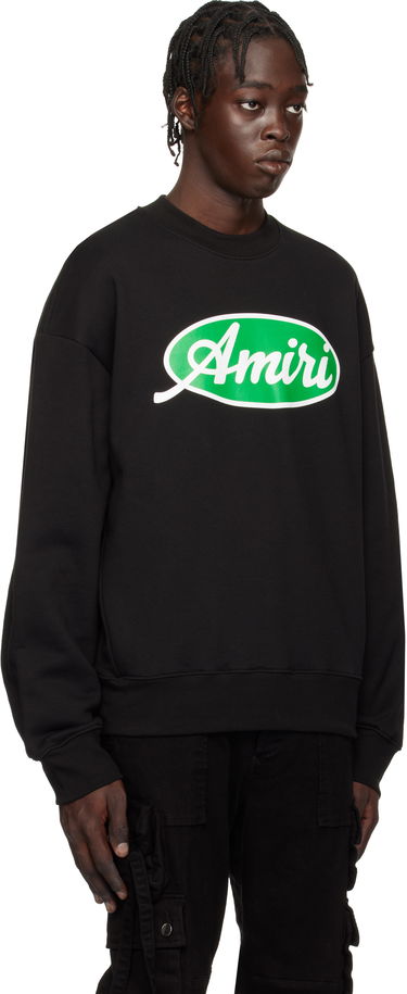 Sweatshirt AMIRI Oval Logo Oversized Sweatshirt Sort | AMJYCW1052, 1