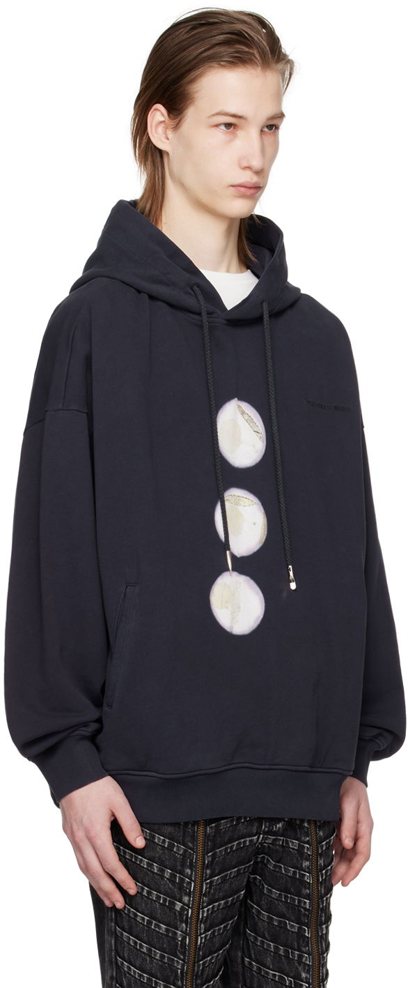 Sweatshirt Feng Chen Wang Feng Chen Wang Plant Dye Hoodie Mørkeblå | FMS17HD04, 1