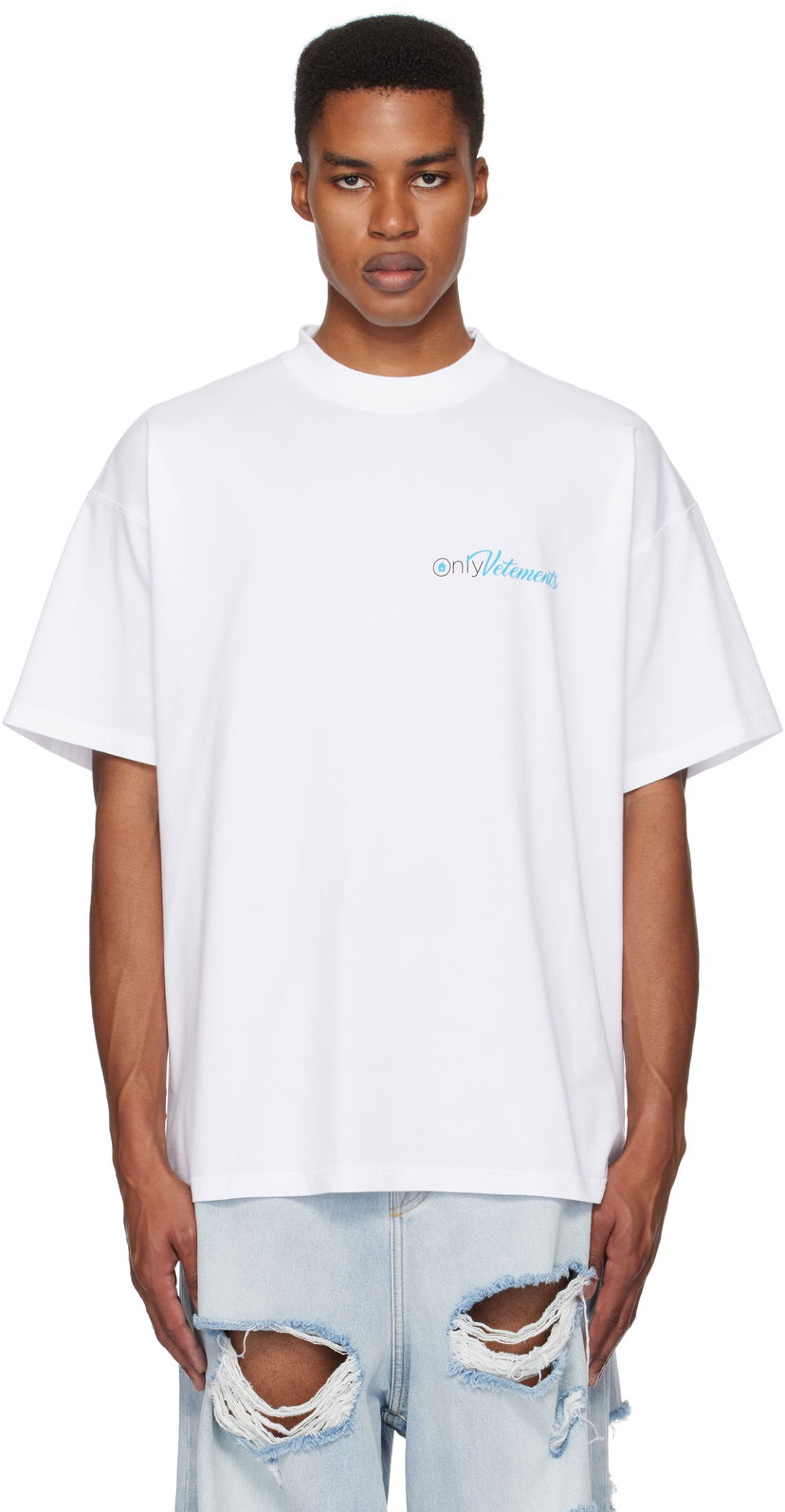 T-shirt VETEMENTS 'Only' Graphic Print T-Shirt Hvid | UA66TR755W