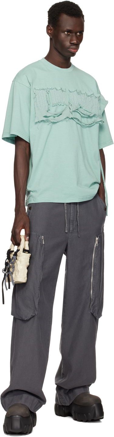 T-shirt Ottolinger Ottolinger Distressed Oversized T-Shirt Grøn | 115-102315-01, 3