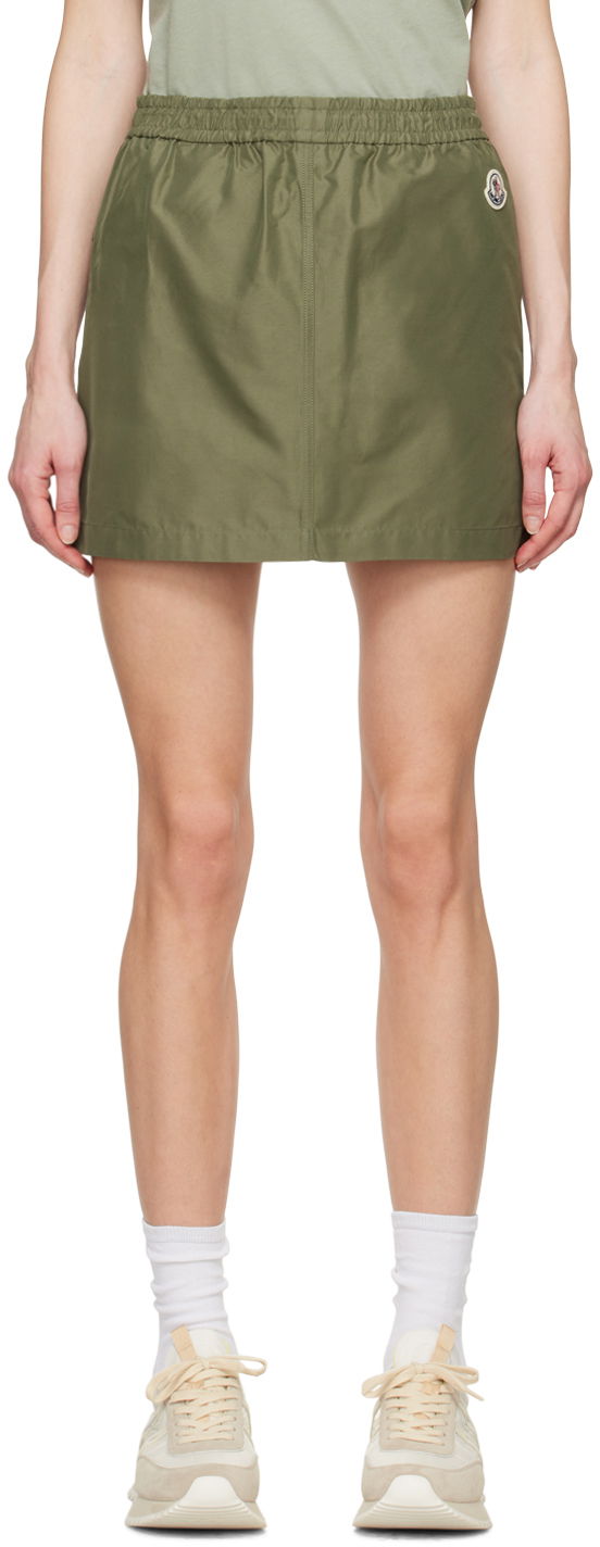 Nederdel Moncler Green Flap Pocket Miniskirt Grøn | J10932D00013597I9