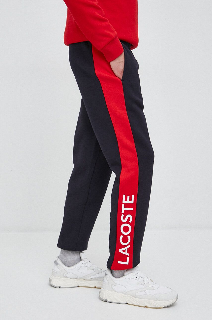 Joggingbukser Lacoste Contrast Stripe Sweatpants Sort | XH8370, 0