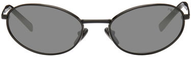 Solbriller Prada Logo Oval Sunglasses Sort | 0PR A59S 1AB60G59 8056262147764, 0