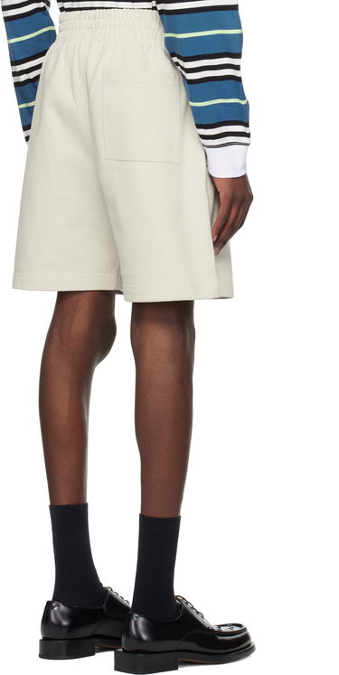 Shorts Burberry Burberry Knot Logo Cotton Shorts Beige | 8109168, 2