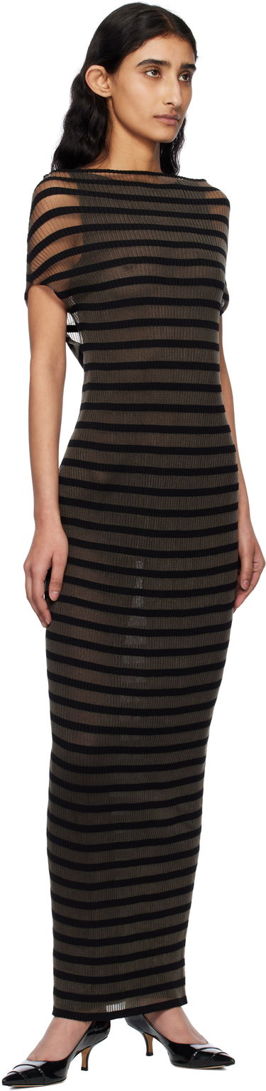 Kjole Jean Paul Gaultier Jean Paul Gaultier 'The Marinière' Striped Maxi Dress Brun | 25/34-F-RO400-M088-00, 3