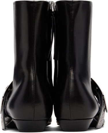 Sneakers og sko Jil Sander Jil Sander Eyelet Buckle Ankle Boots Sort | J15WU0105_P8226, 1