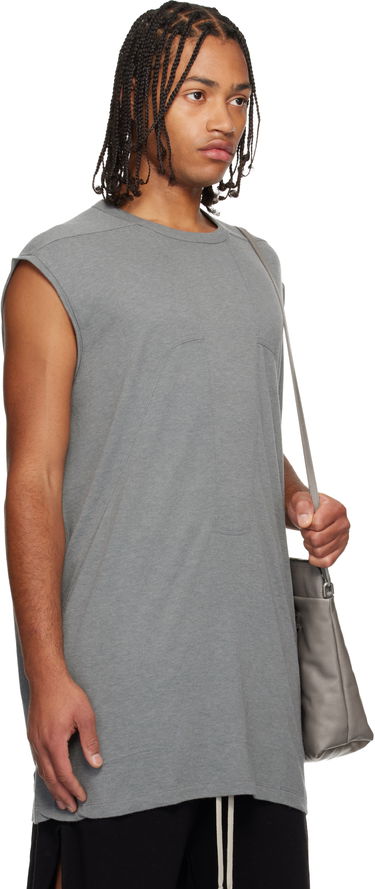 Tanktop Rick Owens Concordians Splintered Tarp Paneled Sleeveless T-shirt Grå | RU02E1168 JR, 1