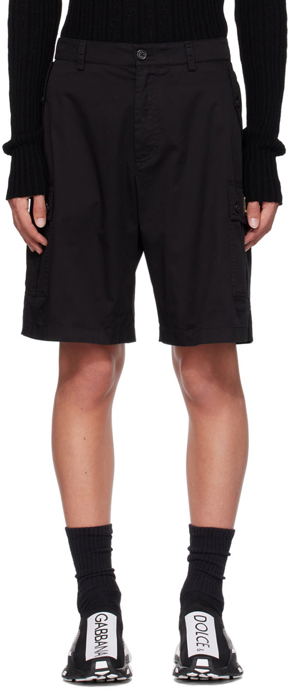 Shorts Dolce & Gabbana Black Plate Shorts Sort | GV5IHTFUFJR, 0