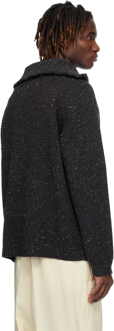 Sweater Maison Margiela Maison Margiela Half-Zip Donegal Wool Sweater Grå | S50HL0039 M13094, 2