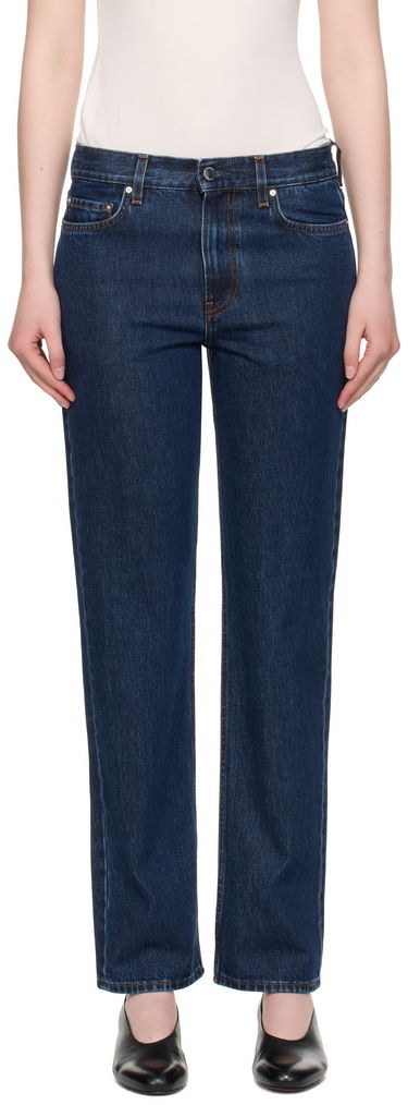 Jeans TOTEME TOTEME Low Straight Jeans Blå | 252-WRB0270-FB0045, 0