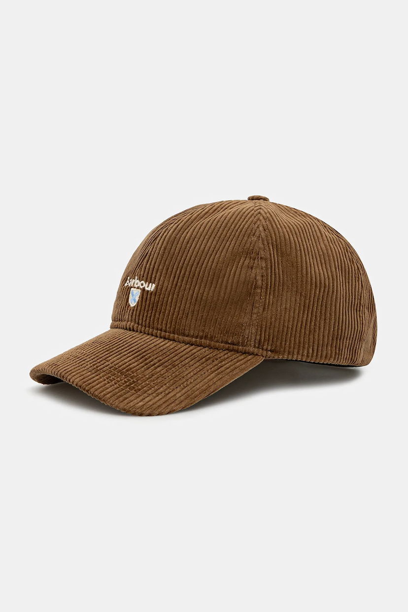 Kasket Barbour Preston Corduroy Baseball Cap Brun | MHA0911BE51