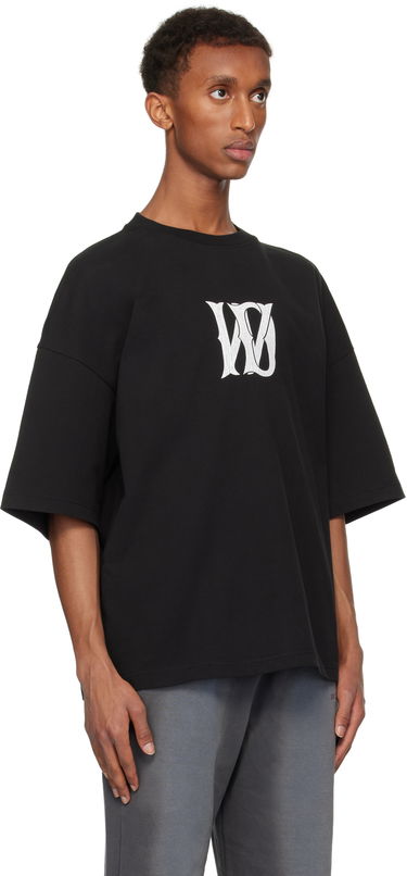 T-shirt We11done We11done Letter Logo T-Shirt Sort | WD-TT3-24-744-U-BK, 1