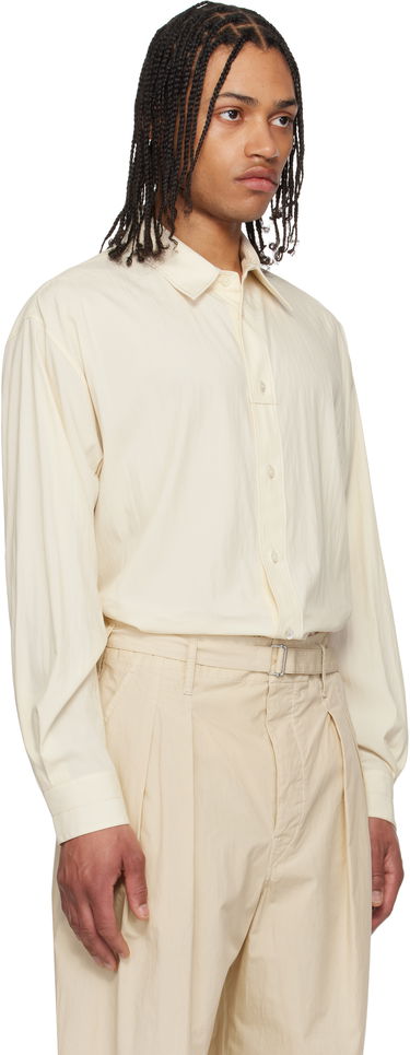 Skjorte LEMAIRE Lemaire Loop Button-Up Shirt Beige | SH1169 LF1370, 1