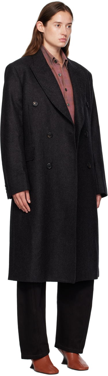 Frakker OUR LEGACY OUR LEGACY Whale Double-Breasted Coat Sort | M4251WG, 4