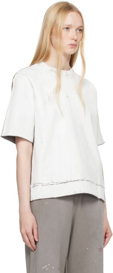T-shirt Maison Margiela MM6 Maison Margiela Light Sweatshirt Hvid | S62GU0137 M25013, 1