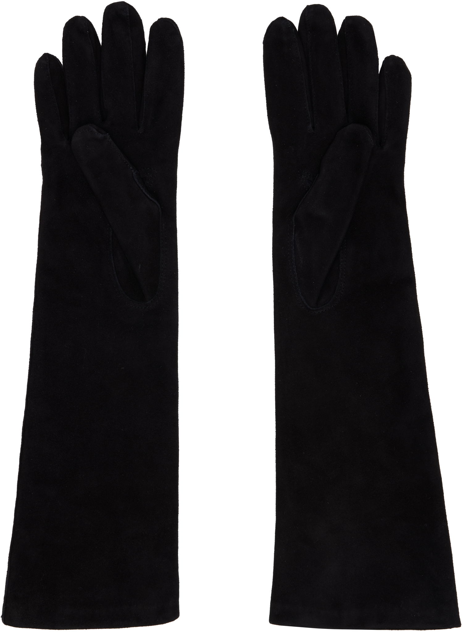Handsker Max Mara Afideesuede Long Gloves Sort | 2524566013600, 1