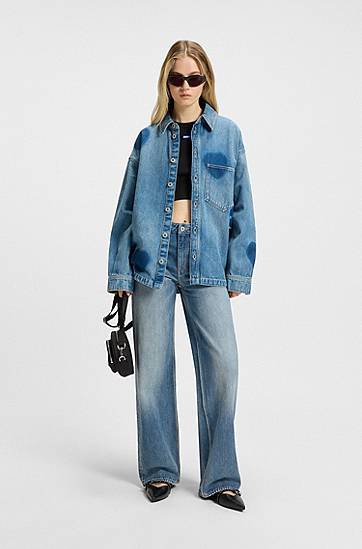 Jeans BOSS Baggy Jeans Blå | 50541539, 1