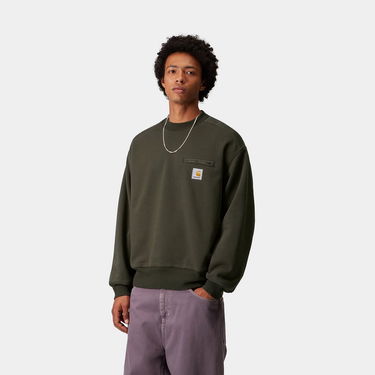 Sweatshirt Carhartt WIP Carhartt WIP Detroit Sweatshirt Grøn | I035547_3, 0