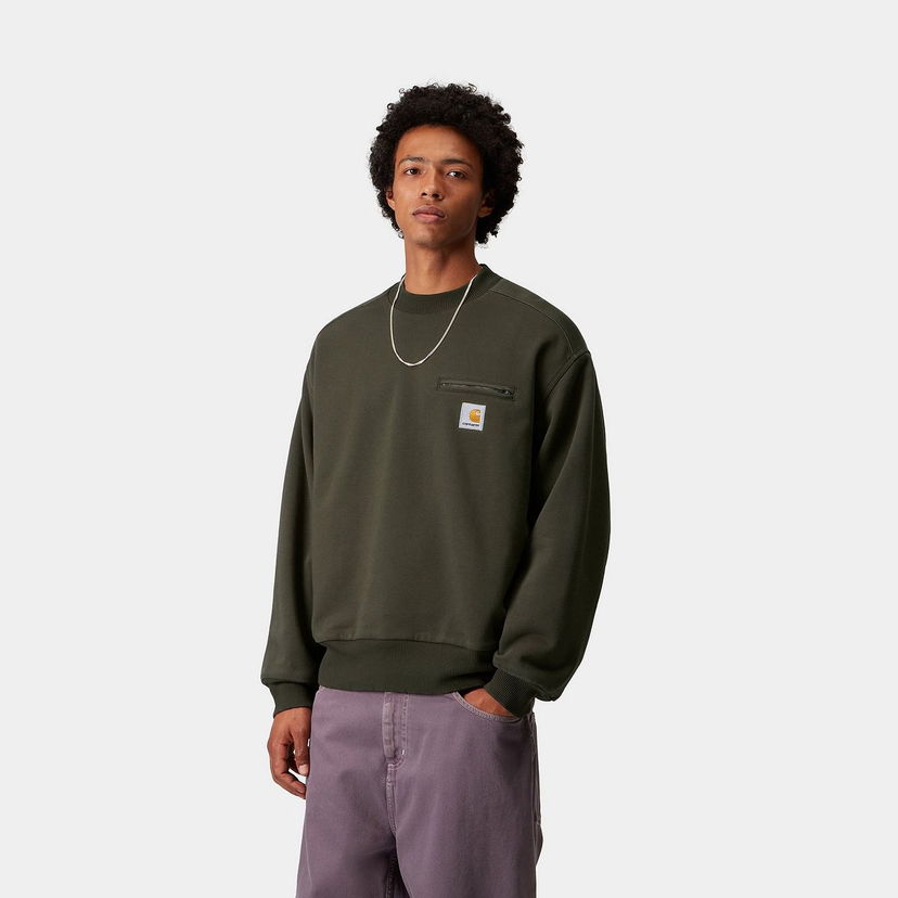 Sweatshirt Carhartt WIP Carhartt WIP Detroit Sweatshirt Grøn | I035547_3