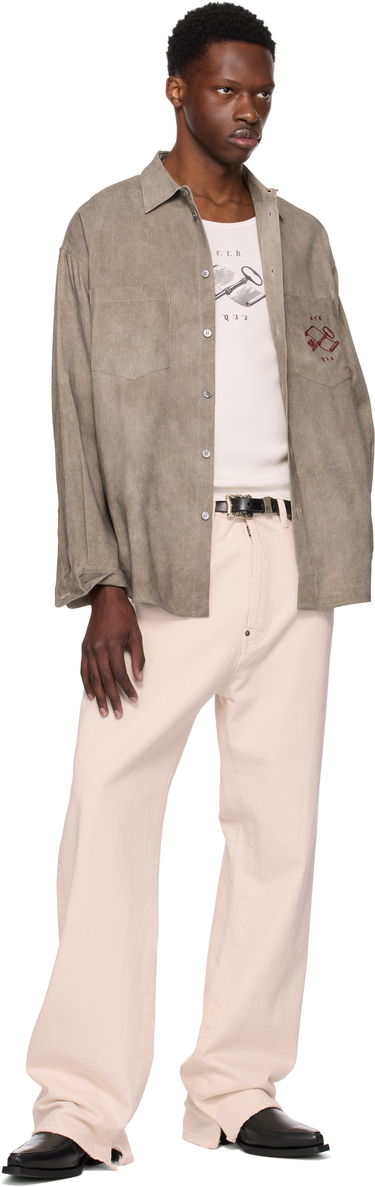 Skjorte Enfants Riches Déprimés Enfants Riches Déprimés Artist Buttondown Shirt Grøn | 040-248, 3