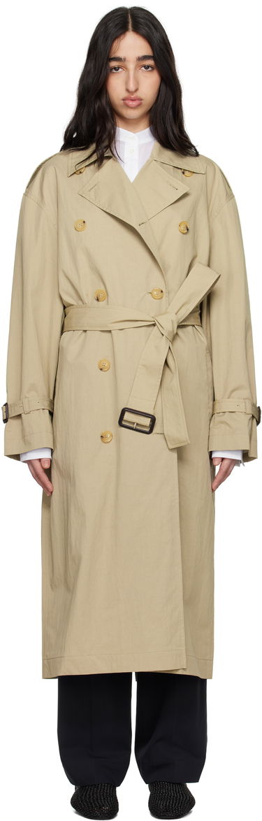 Trenchcoat TOTEME TOTEME Crisp Summer Trench Coat Beige | 252-WRO0197-FB0410, 0