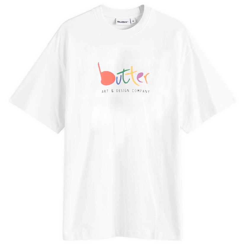 T-shirt Butter Goods Art Design Company Graphic Print T-Shirt White Hvid | BGQ4240022-WHT